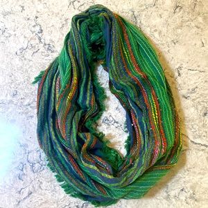 Colorful infinity scarf
